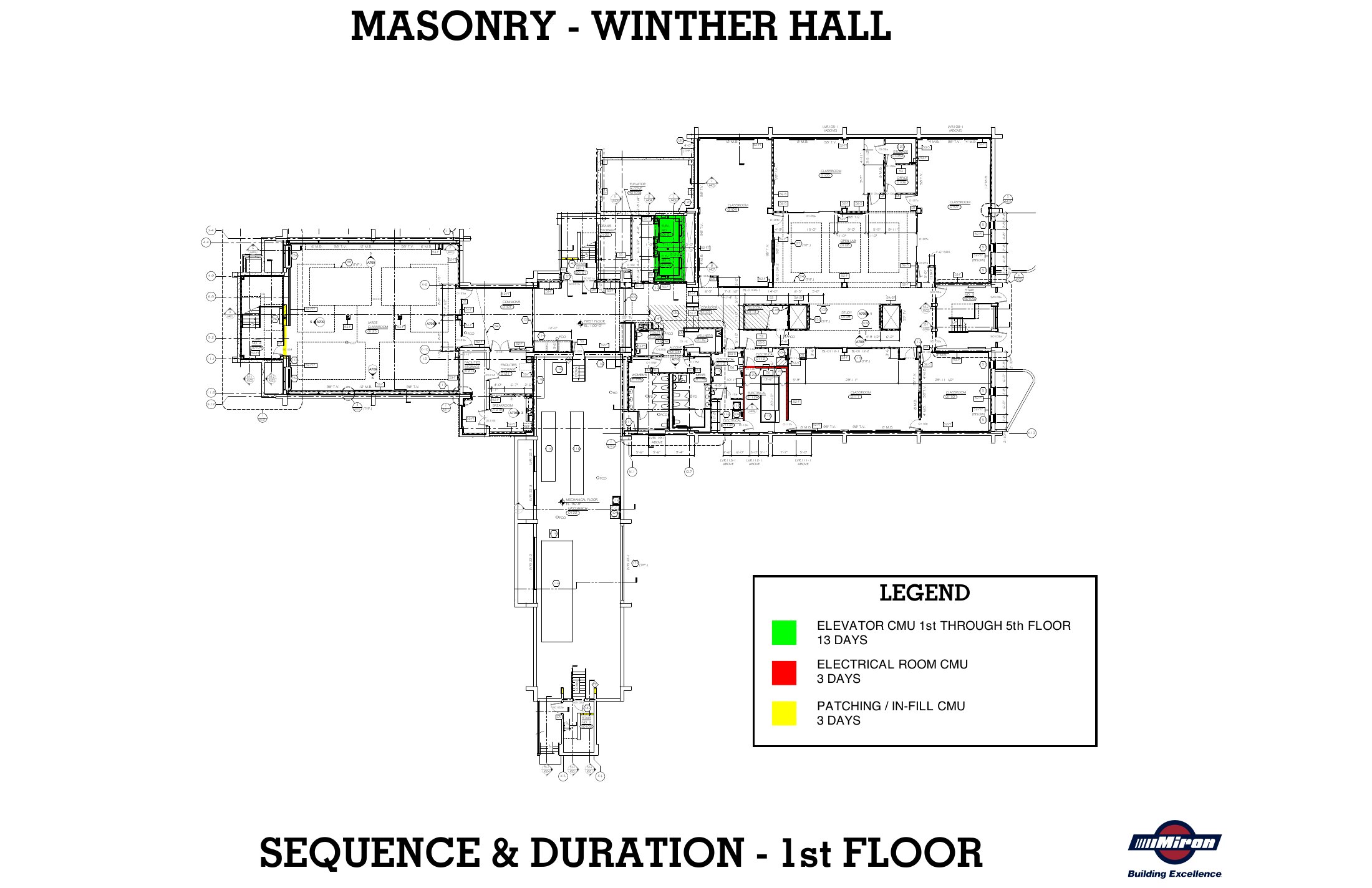 UW–Whitewater · Winther & Heide Hall Masonry sheet 1