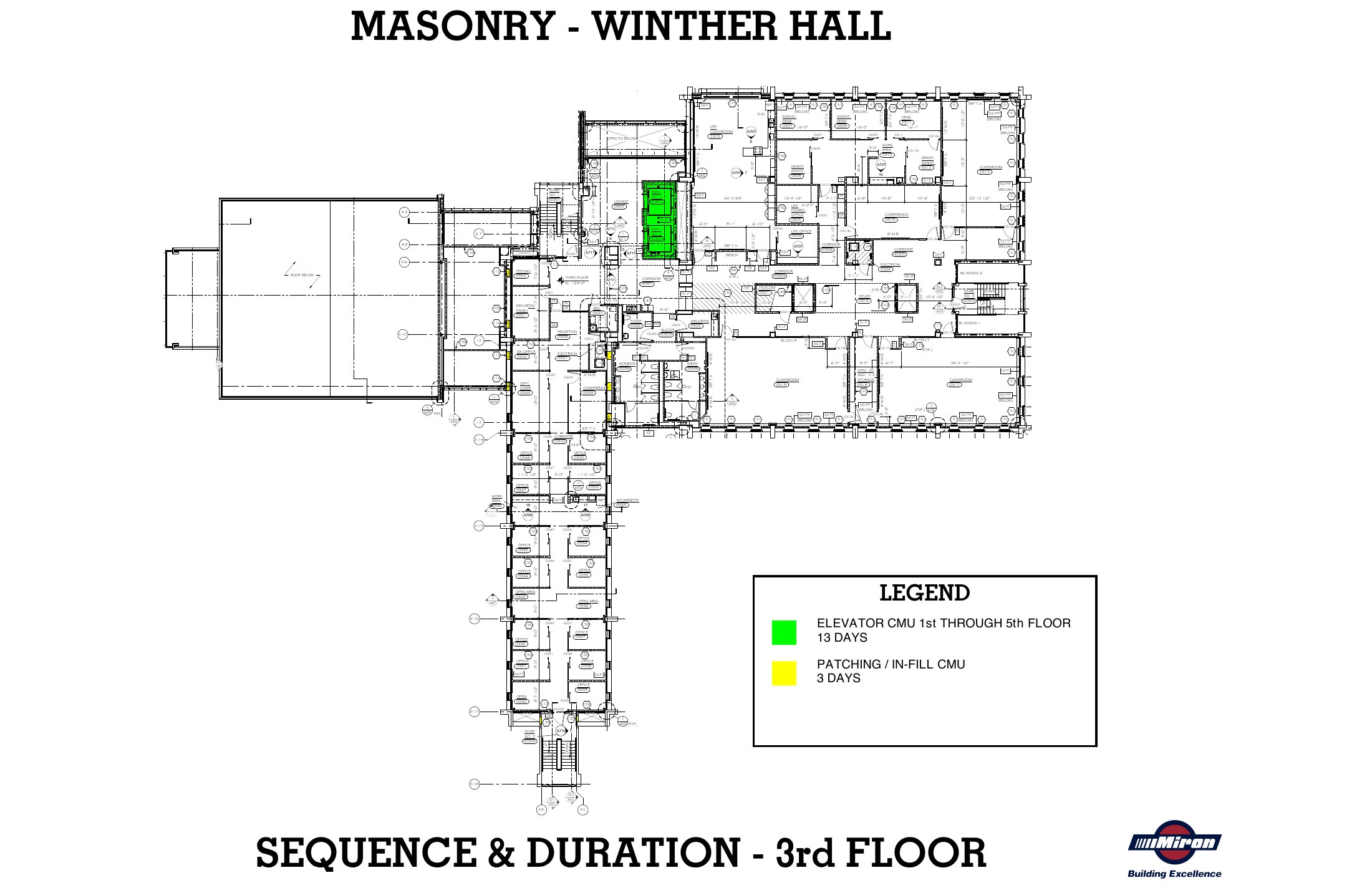 UW–Whitewater · Winther & Heide Hall Masonry sheet 3