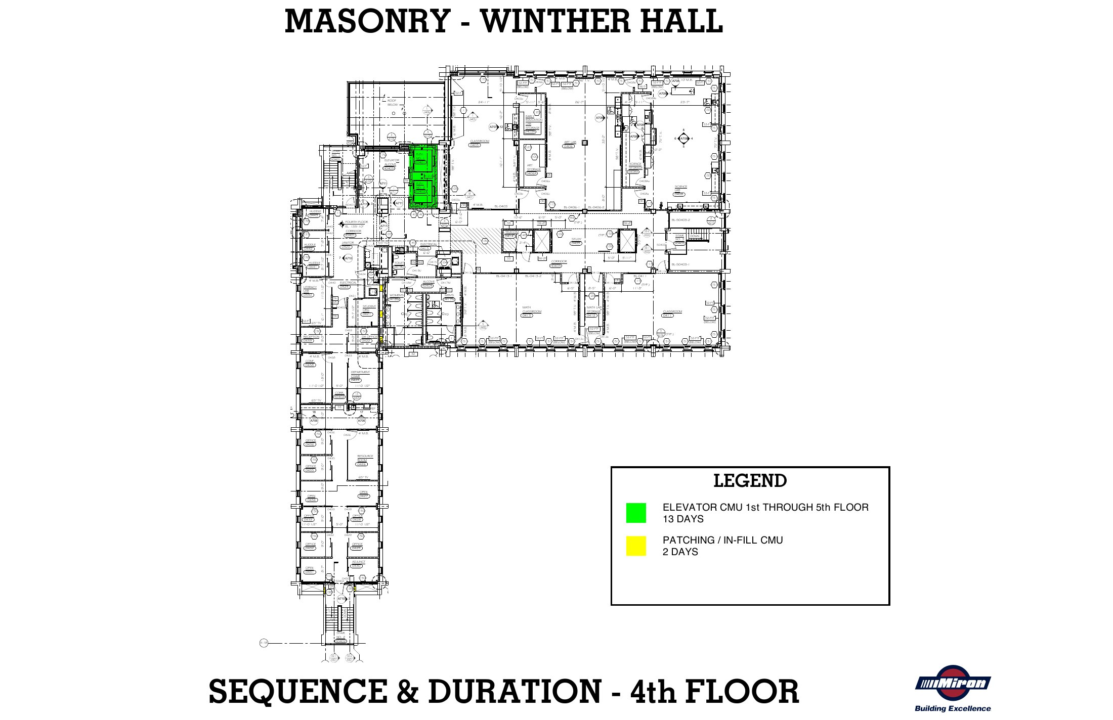 UW–Whitewater · Winther & Heide Hall Masonry sheet 4
