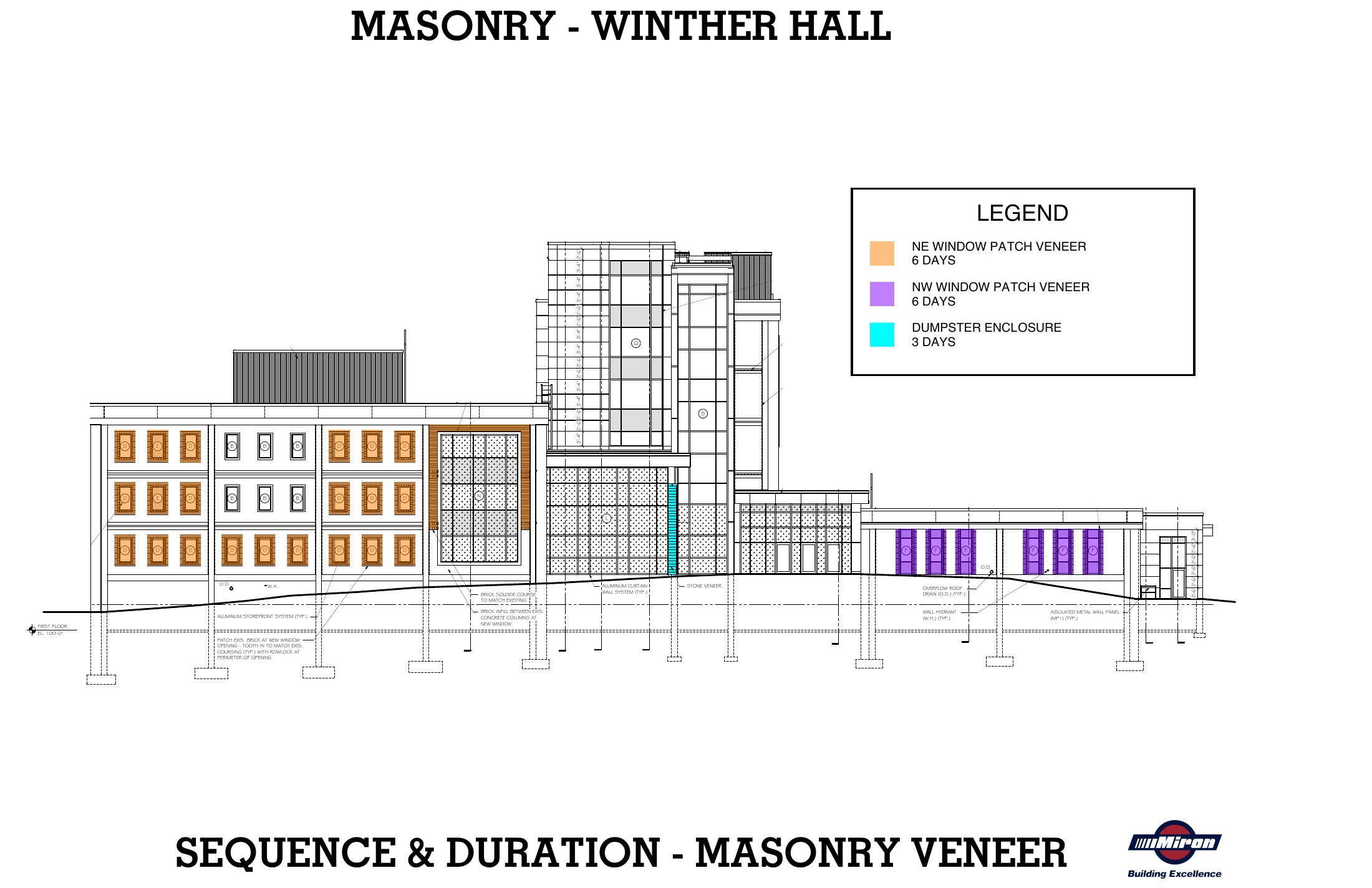 UW–Whitewater · Winther & Heide Hall Masonry sheet 6