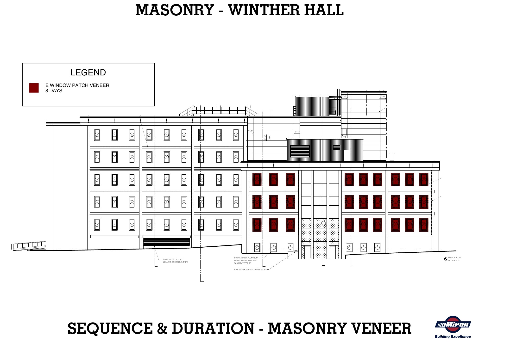 UW–Whitewater · Winther & Heide Hall Masonry sheet 7