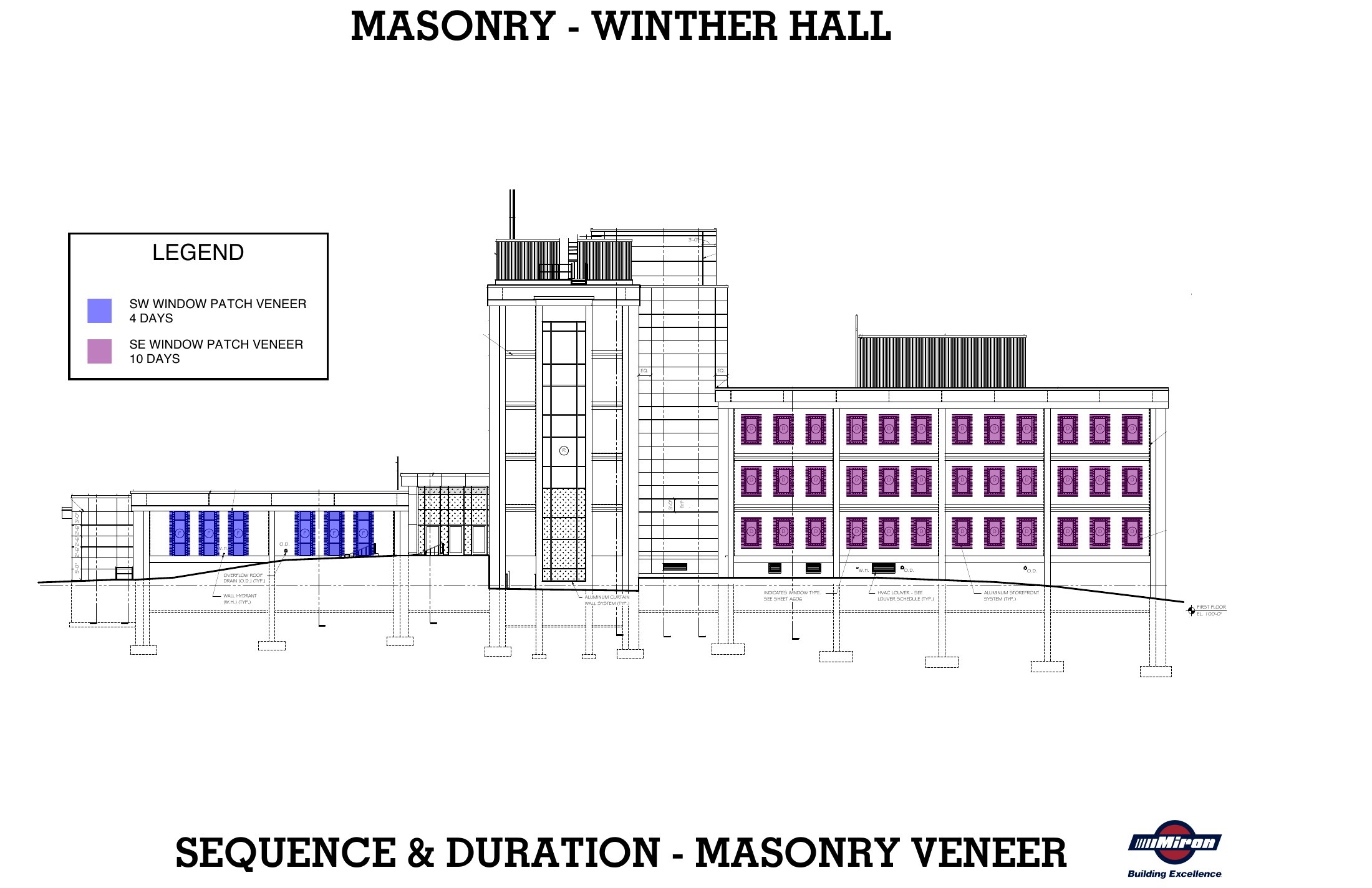 UW–Whitewater · Winther & Heide Hall Masonry sheet 8