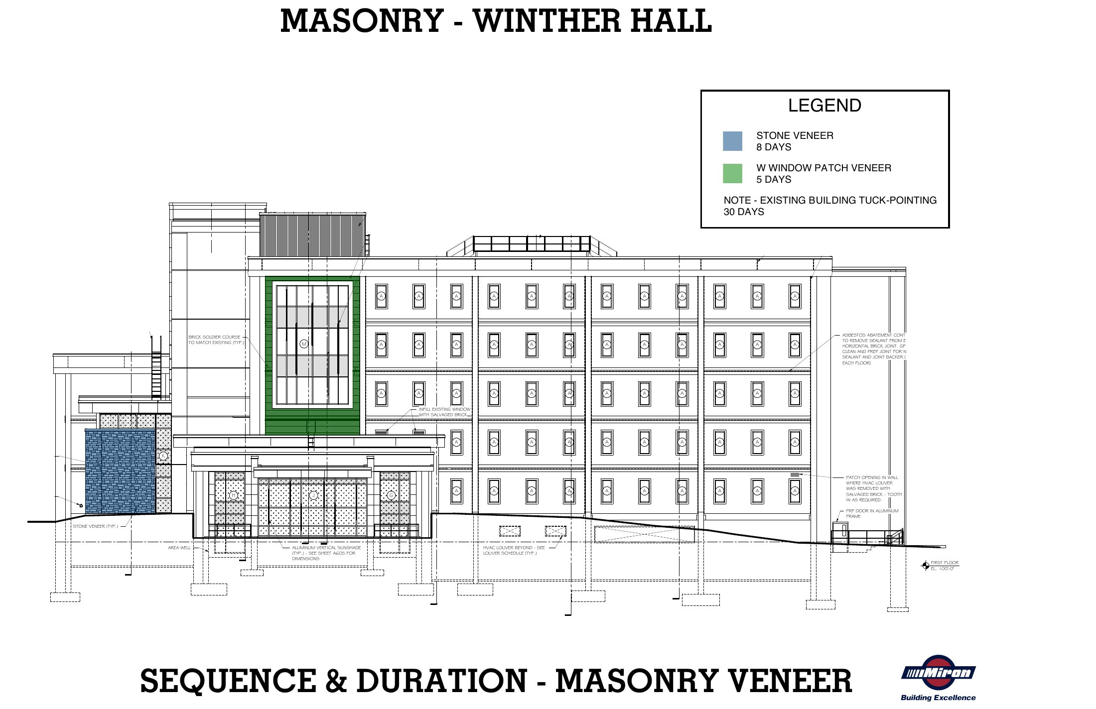 UW–Whitewater · Winther & Heide Hall Masonry sheet 9